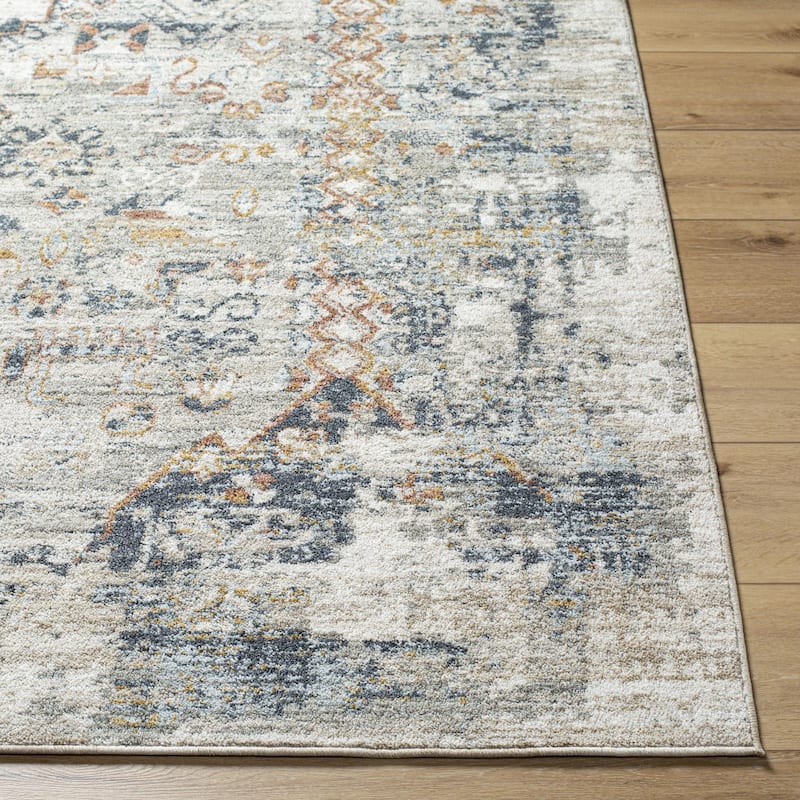 Livabliss Beckham Traditional Diamond Area Rug