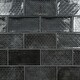 preview thumbnail 2 of 8, Merola Tile Camden Decor Nero 4" x 8" Ceramic Wall Tile