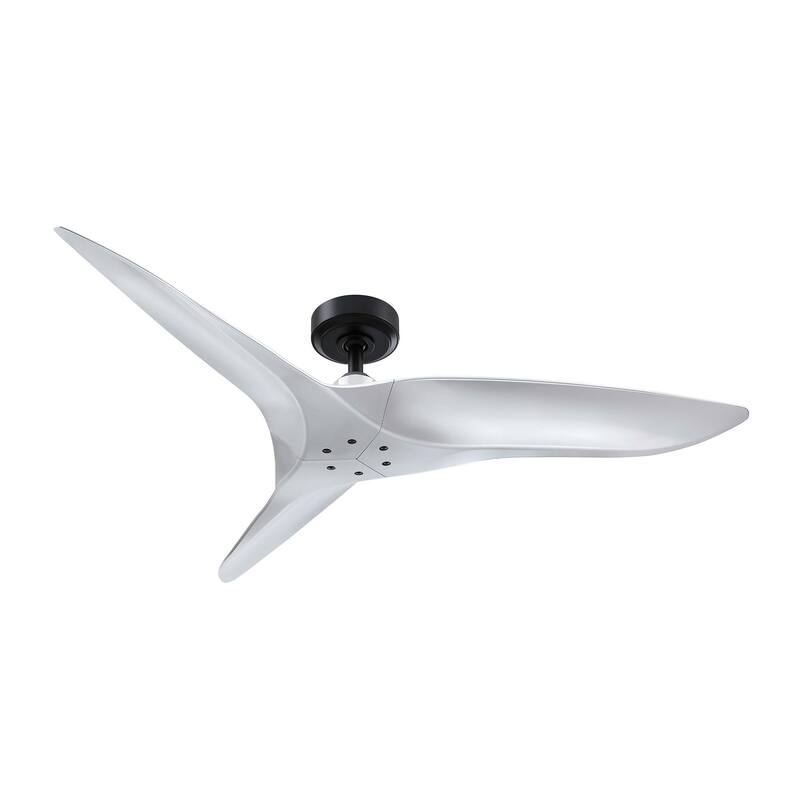 52" Modern ABS 3-Blade Indoor/ Outdoor DC Motor Ceiling Fan without Light