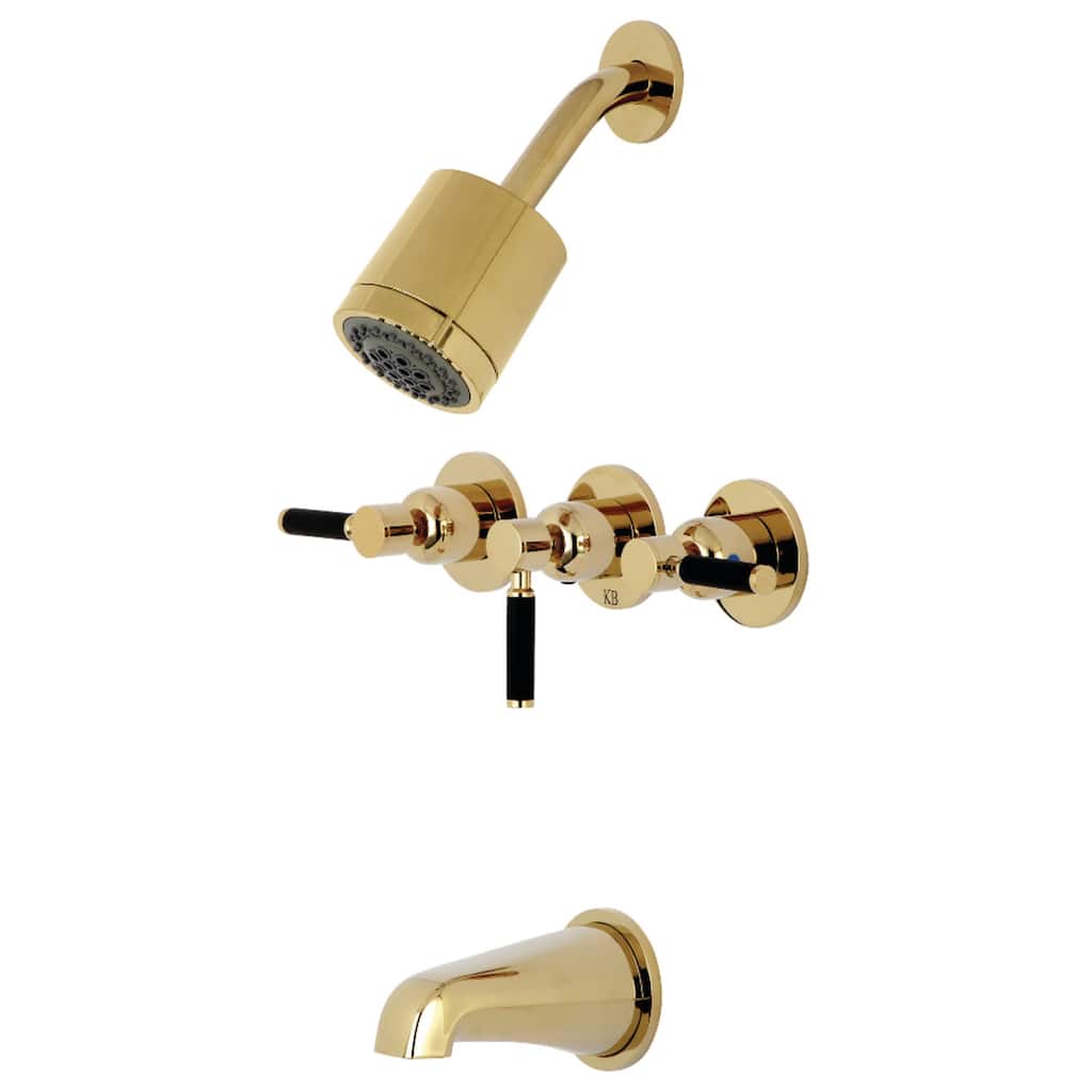 Kingston Brass Kaiser Tub and Shower Trim Package with 1.8 GPM Multi