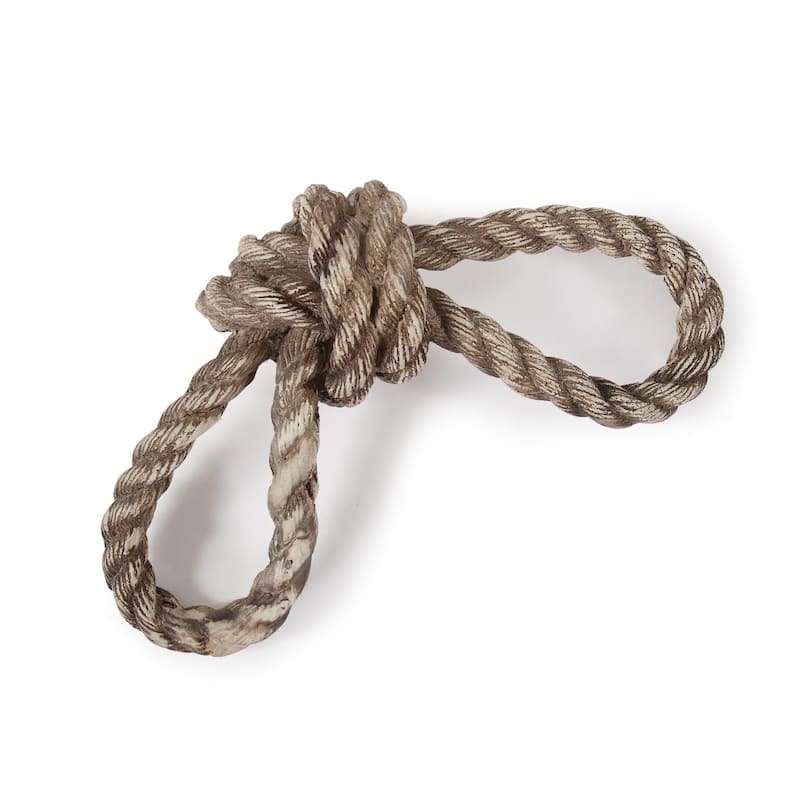 Allan Andrews Brown Resin Nautical Knot Sculpture - 8.5"W
