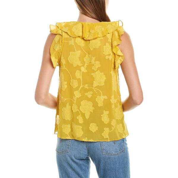 joie eddison floral ruffle top