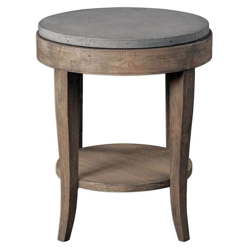 Uttermost Deka 29" x 24" End Table - Brown Glazed