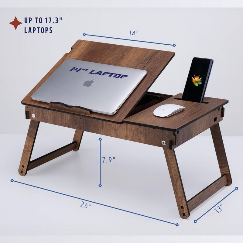 Laptop Stand for Bed - 26"D x 13"W x7.9"H