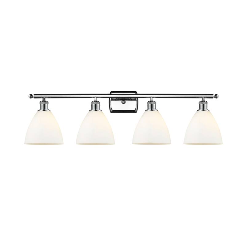 Innovations Lighting 516-4W-11-38 Bristol Vanity Bristol 4 Light 38" - Polished Chrome / Matte White