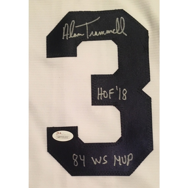 alan trammell signed jersey