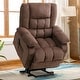preview thumbnail 9 of 20, Super Soft And Large Power Lift Recliner Chair with Massage and Heat for Elserly Brown