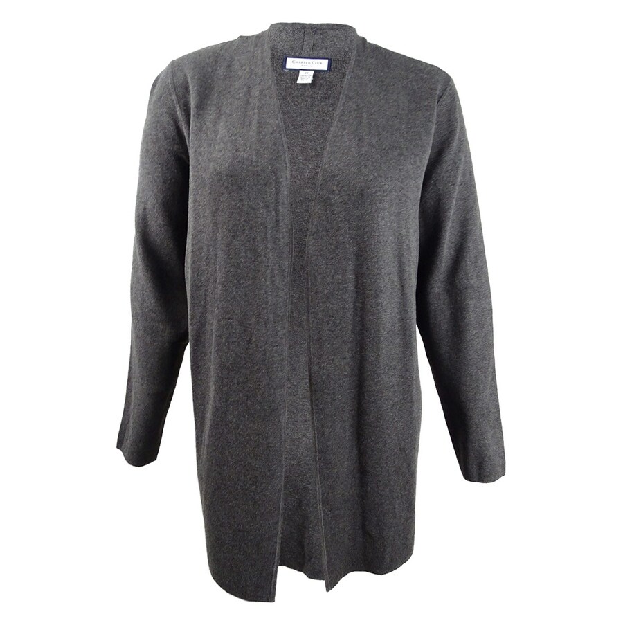 charcoal grey cardigan women's