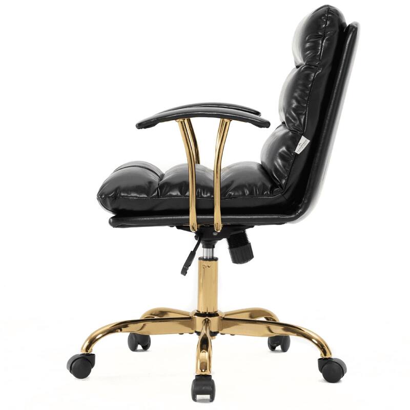 Regina Modern Executive Adjustable Office Chair Padded Leather with Tilt & 360° Swivel for Home Office Conference Work