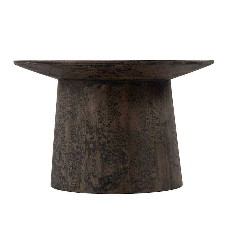Hattie 23.5 in. W Round Drum Coffee Table