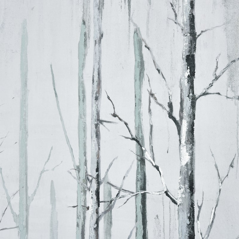 Elk Home Jordan Forest Off White Fabric 39.25 Inch Wide Wall Art