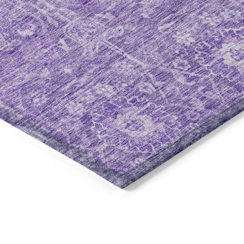 Machine Washable Indoor/ Outdoor Vintage Boho Chantille Rug