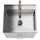 preview thumbnail 4 of 19, WYNDENHALL Bakersfield Transitional Laundry Cabinet with Faucet and Stainless Steel Sink