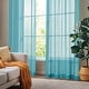 preview thumbnail 31 of 32, Deconovo Linen Sheer Curtains - Light Filtering Rod Pocket Drapes, 2 Panels