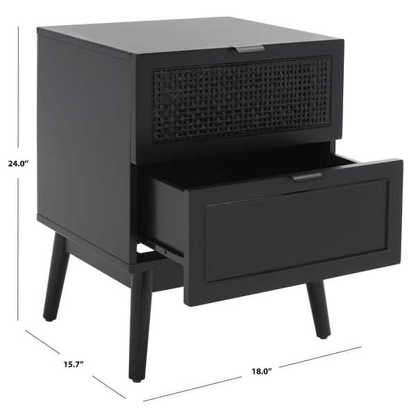 SAFAVIEH Baisley 2-Drawer Rattan Nightstand - Bed Bath & Beyond - 34089821