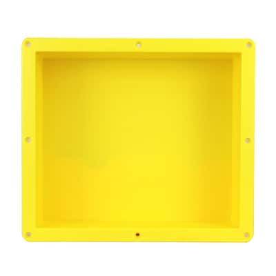 Ready For Tile Waterproof Leak Proof 16" x 14" Square Bathroom Recessed Shower Niche - Flush Mount Installation