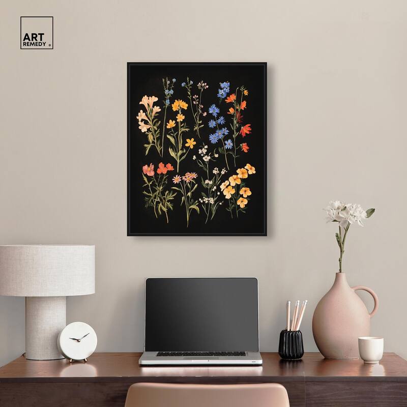 Darkling Daisies II Canvas by Art Remedy