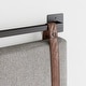 preview thumbnail 10 of 30, Nathan James Harlow Wall Mount Upholstered Headboard with Metal Rail