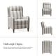 preview thumbnail 7 of 6, HULALA HOME Guillermo Farmhouse Rounded Arm Pushback Recliner with Solid Wood Legs