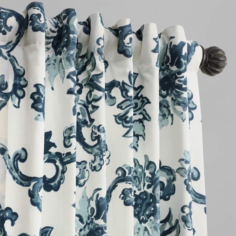 Exclusive Fabrics Indonesian Printed Cotton Twill Curtain (1 Panel)