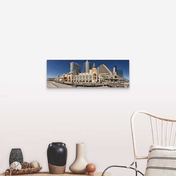 Shop Trump S Taj Mahal Casino Along The Boardwalk Atlantic City New Jersey Canvas Wall Art Overstock 16896260