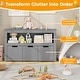 preview thumbnail 19 of 42, Costway Storage Cabinet 3 Drawer Chest w/Wheels Large Storage Cube - See Details