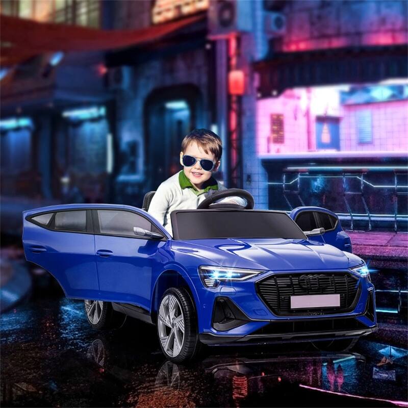 12V Electric Ride-On Car for Toddlers with USB Music LED Lights and Dual Motors Safety Wheels - 42.5" L x 23.5" W x 18.5" H