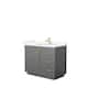 Option Dark Gray, Gold Trim, Giotto Quartz Top