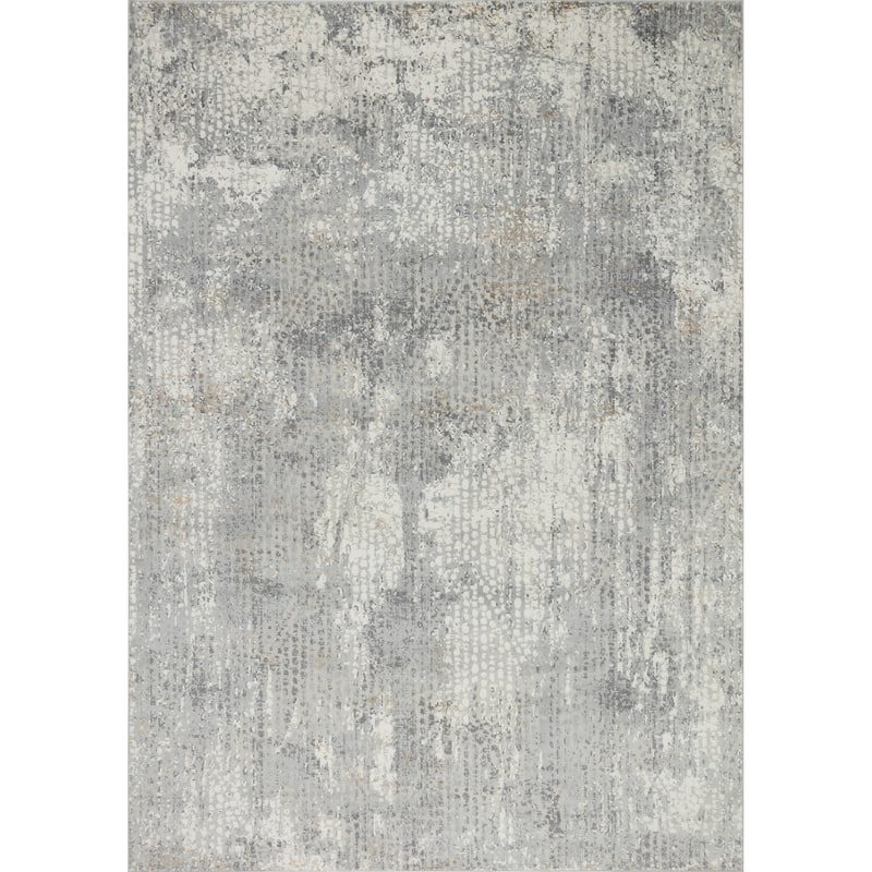 Pasargad Home Turkish Stella Design L. Grey Area Rug - 5' 3" X 7' 7" - L. Grey