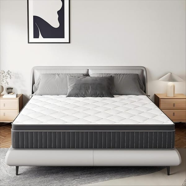 slide 2 of 10, SweDrea 12in. Medium Firm Innerspring Mattress for Back Pain Relief and Cooling with CertiPUR-US, SGS and OEKO-TEX Certified