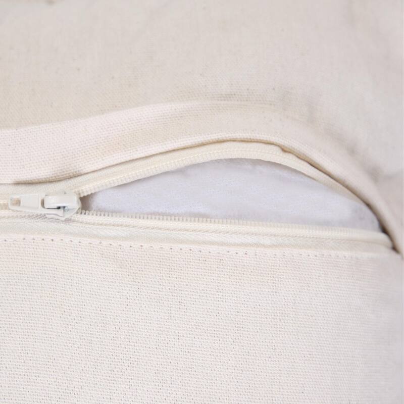 Hand Woven Embroidered Edge Square Throw Pillow - 20" - Blue