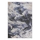 preview thumbnail 1 of 3, LOOM & LUXE Collection L.Blue/Abstract Non-Shedding Area Rug 120" D x 93" W x 0.28" H