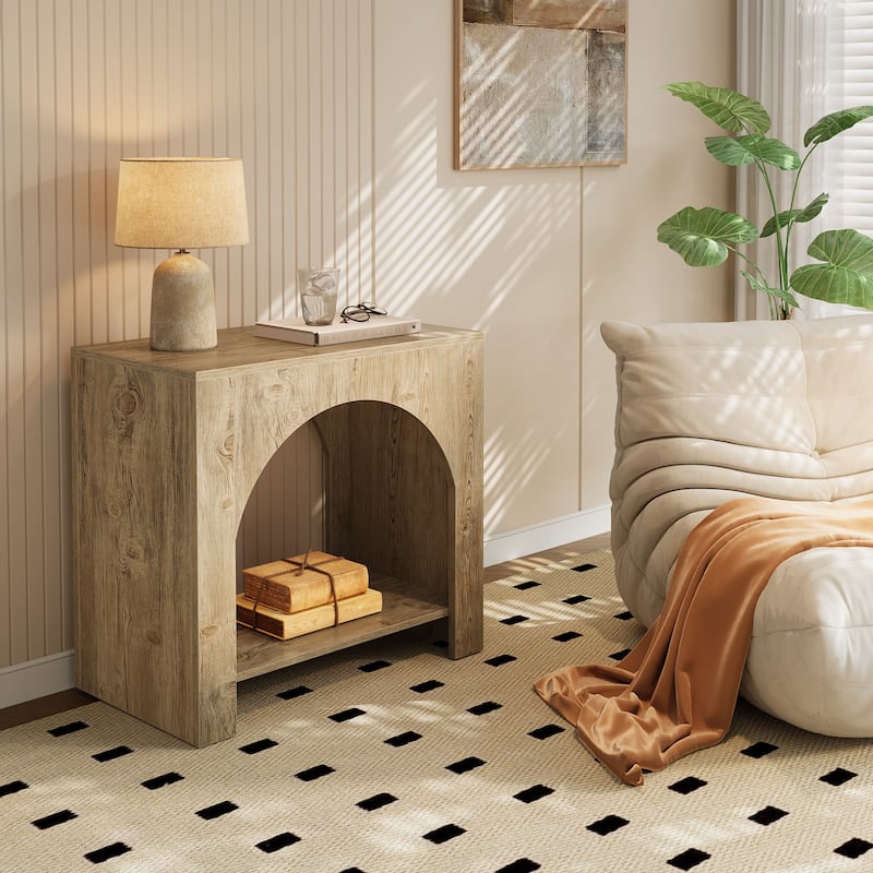 Farmhouse Night Stand Bedside Table for Bedroom Home Living Room