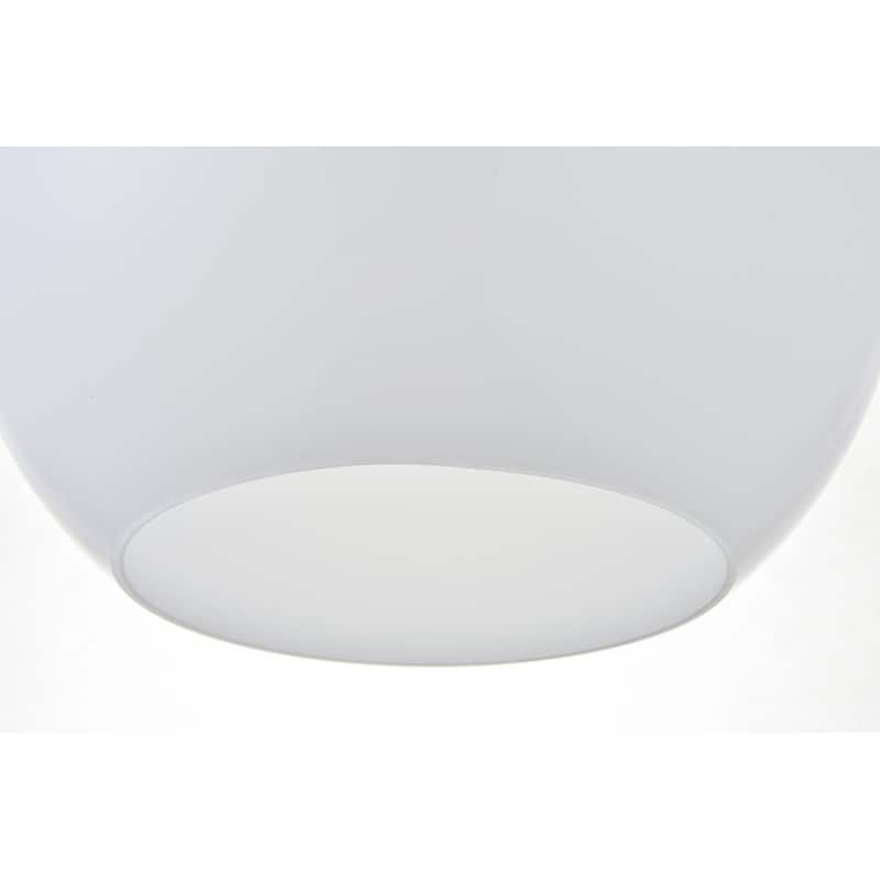 1-Light Pendant with 12 inch Frosted White Glass