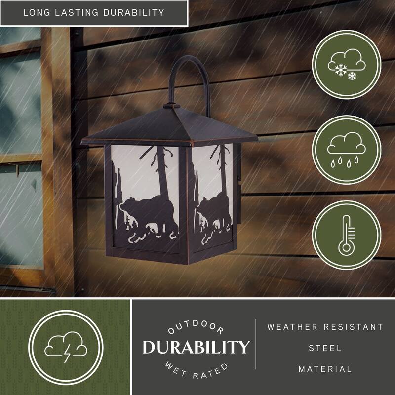 Vaxcel Lighting Bozeman 1 Light Outdoor Wall Sconce - 8.13 Inches Wide