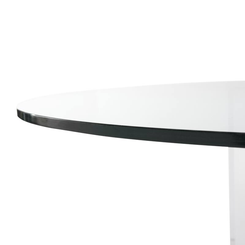 SAFAVIEH Couture Xevera 53-inch Acrylic Dining Table - 53"W x 53"D x 30"H