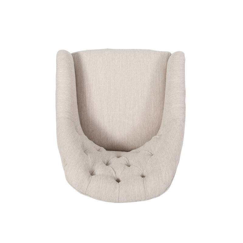Button Tufted Diamond Stitching Office Chair Modern Swivel Chair with Upholstered Seat and Adjustable Height, for Office