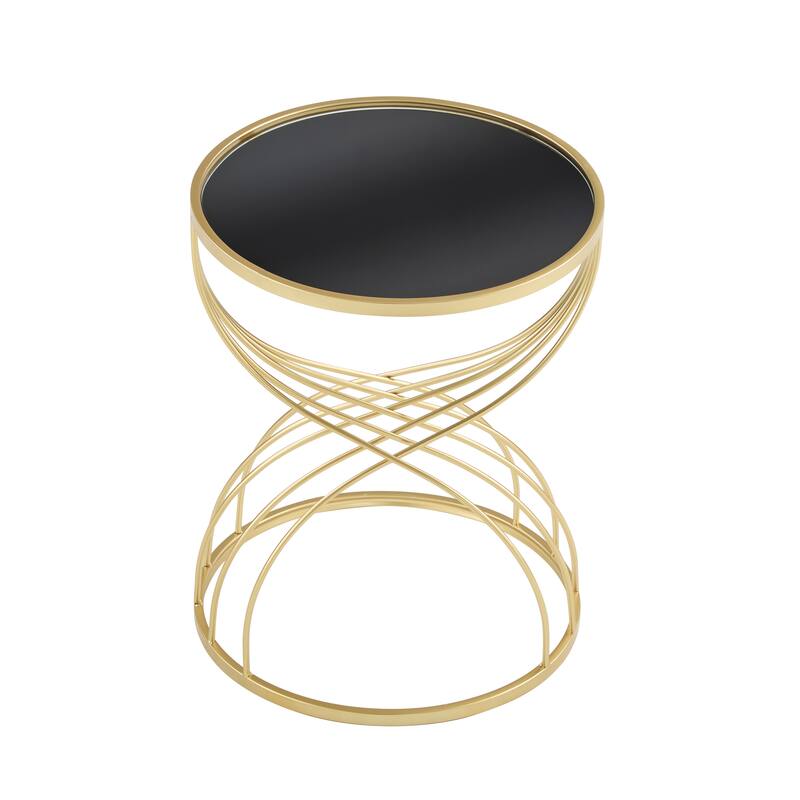 Christopher Knight Home - Lydia Modern Side Table with Sleek Metal Frame and Mirror Top