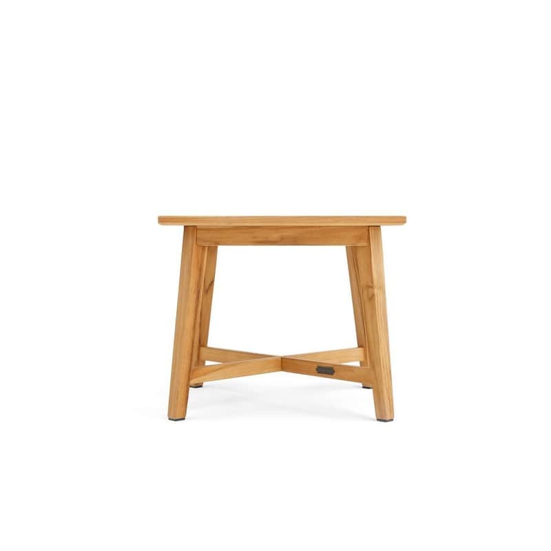 Winston All-Natural Teak Outdoor 24" Square Side Table