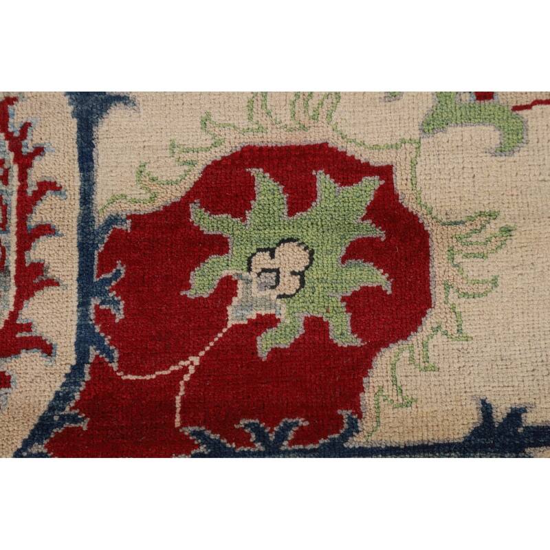 Traditional Kazak Oriental Area Rug Hand-Knotted Wool Carpet - 8'3" x 9'11"
