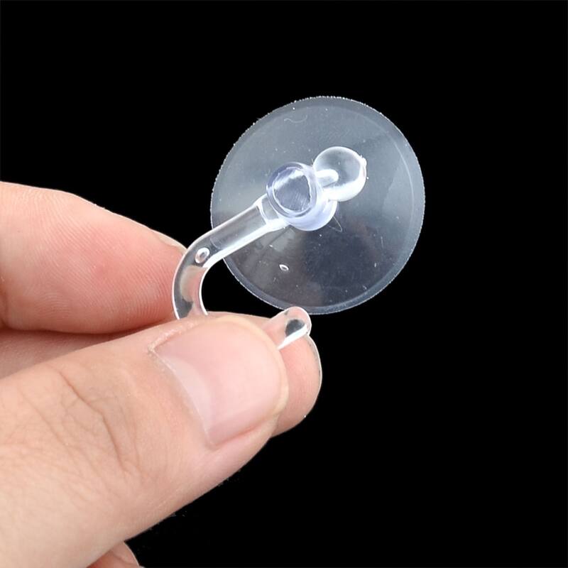 15pcs Rubber Towel Hat Coat Bag Organization Holder Wall Window Suction Cup Hanger Hook - Clear - 1" x 0.8"(D*T)