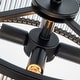 preview thumbnail 4 of 23, Modern Glam Black / Antique Bronze 4/10-Light Glass Drum Flush Mount Contemporary Ceiling Light For Living Room Entryway