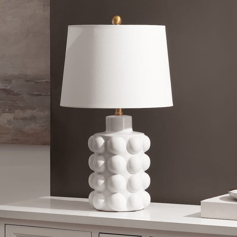 SAFAVIEH Konny 24-inch Ceramic Table Lamp (LED Bulb Included) - 14"W x 14"D x 24"H