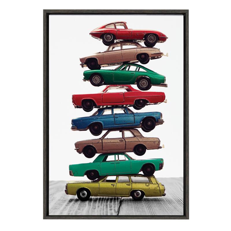 Kate and Laurel Sylvie Car Vertical Canvas by Saint and Sailor Studios