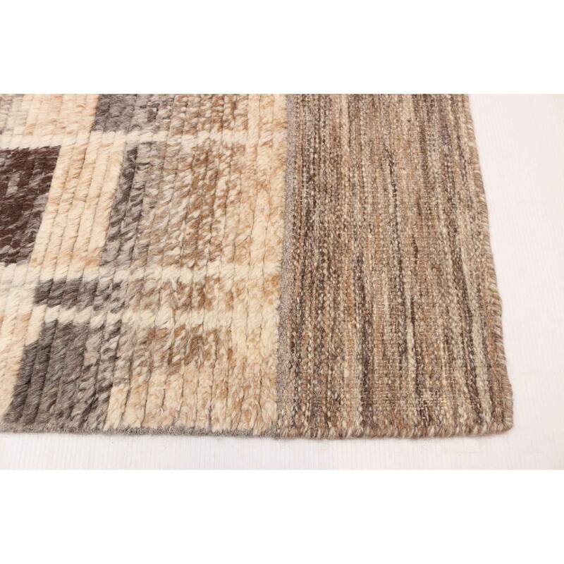 ECARPETGALLERY Hand-knotted Tangier Ivory Wool Rug - 8'0 x 9'10