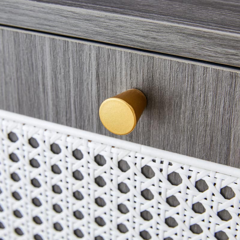 Modern minimalist storage cabinet, Japanese rattan shoe cabinet, bed top cabinet, small home furniture