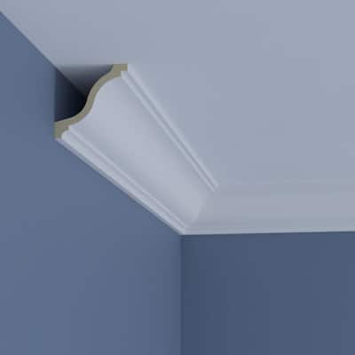 3 1/8"H x 3 1/8"P x 4 1/2"F x 96"L Morgan Crown Moulding - 1-Pack