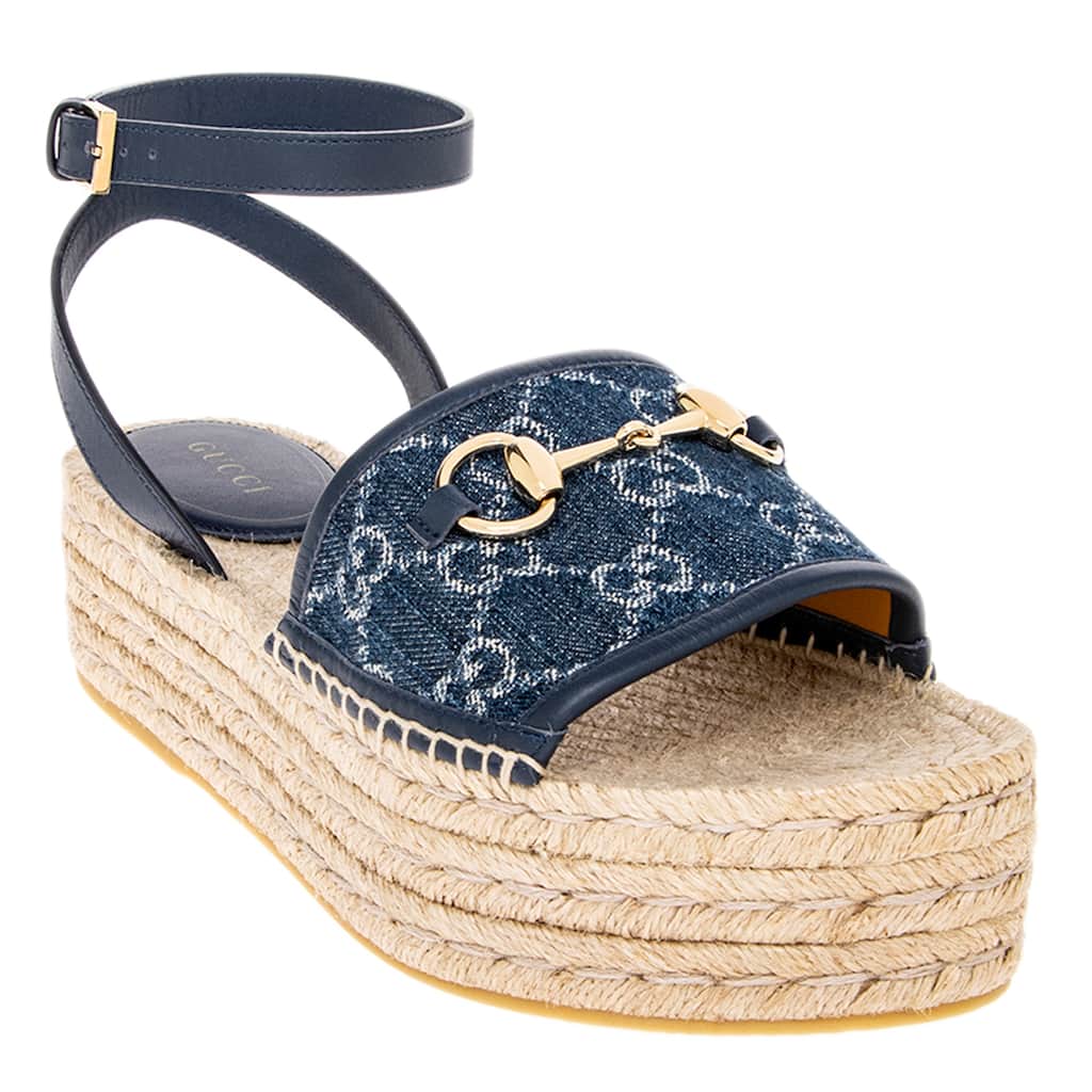 Gucci GG Platform Espadrilles with Horsebit