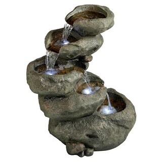 Design Toscano Avalanche Peak Cascading Garden Fountain