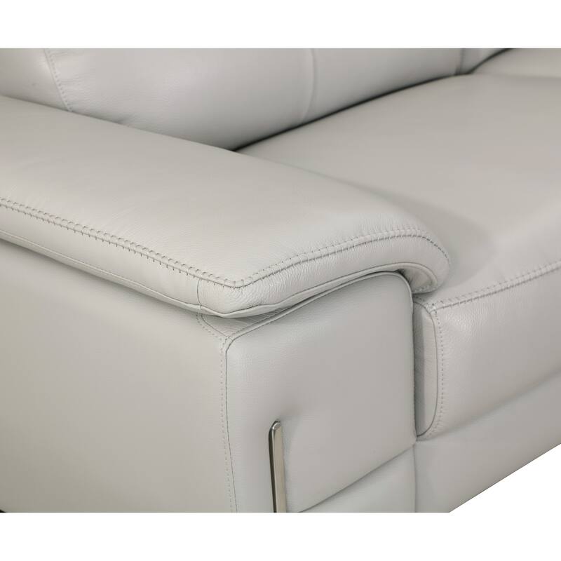 Top Grain Italian Leather Loveseat